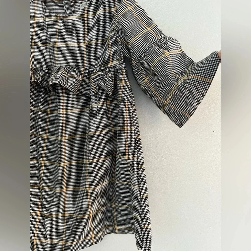 Zara girls Plaid Dress size 7 Cm122 - Picture 4 of 6